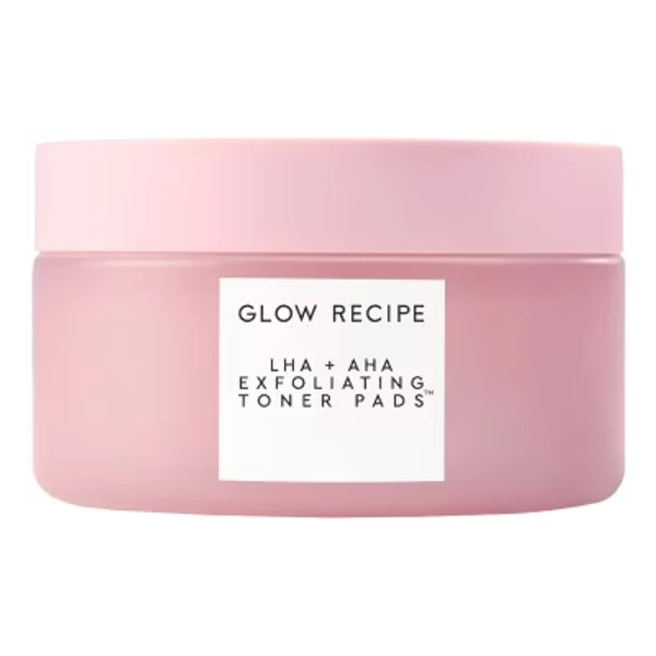 Glow Recipe LHA + AHA Exfoliating Korean Toner Pads for Smooth, Hydrated Skin 60 pads