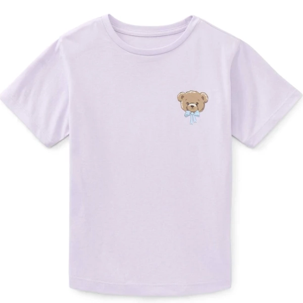 Wonder Nation Girls Teddy Bear Graphic Tee