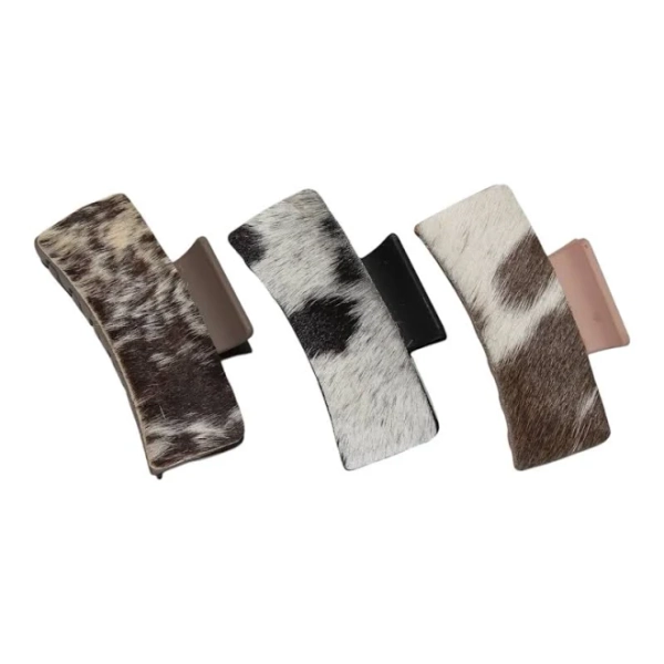 Western Grace Cowhide Claw Clip