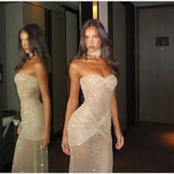 Sexy Club Dresses: Strapless Gold Sequin Dress, Elegant Pleated Bodycon Mini Dress For Women, Sophisticated Solid Color Party Dress From Syedin, $4.09 | DHgate.Com