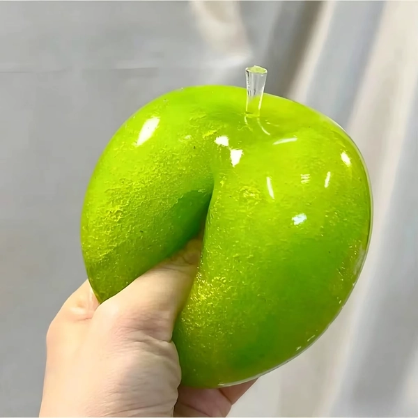 Green Apple Slushie Squishy Fidget Toy Crunchy Moldable Non-Bounce Sensory Stress Reliever Medium Grip Strength Slow Rising Gift - AliExpress 26