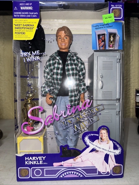  1997 Harvey Kinkle Doll Winks Sabrina The Teenage Witch Kenner Fashion New  