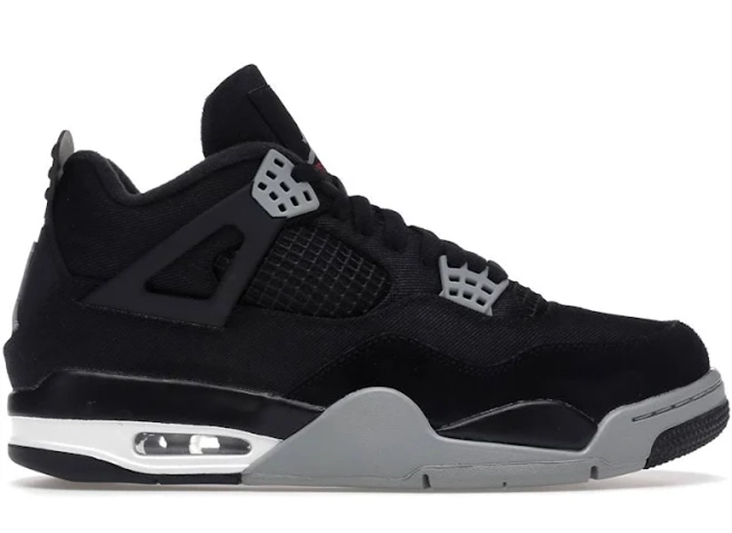 Air Jordan 4 Retro SE Black Canvas Mens