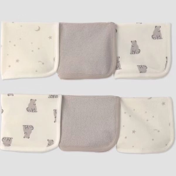 Carter's Just One You® Baby 6pk Washcloth - Brown Bear