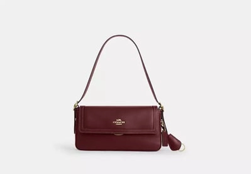 Coach Outlet Etta Small Flap Shoulder Bag - Red