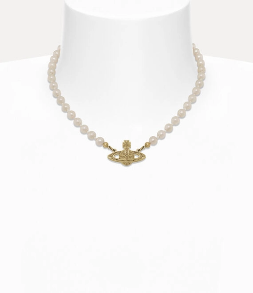 Mini Bas Relief Pearl Choker
