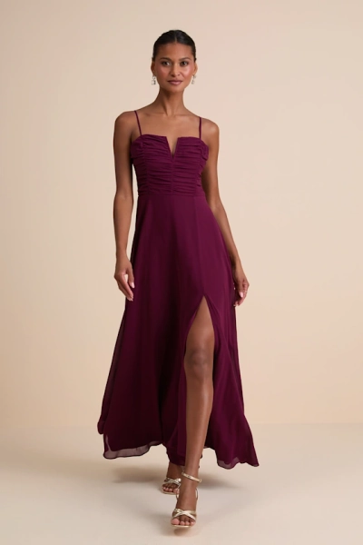 Sweeney Plum Purple Sleeveless Maxi Dress