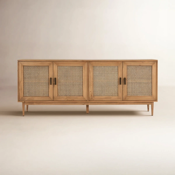 Joss & Main Genie Solid Wood 4 - Door Sideboard & Reviews | Joss & Main