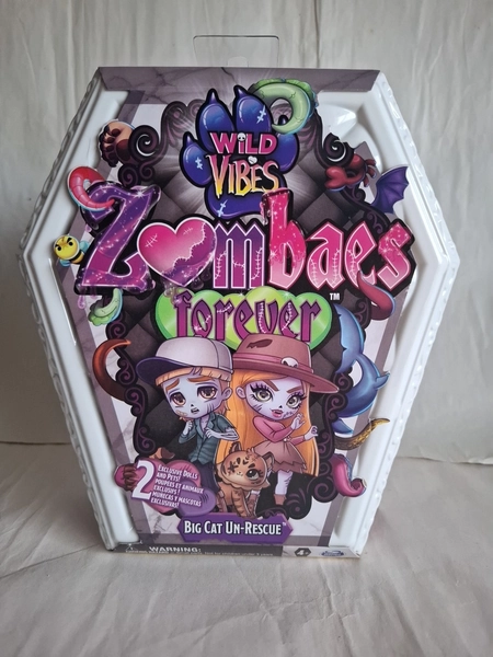 Wild Vibes, Zombaes Forever, Big Cat Un-Rescue 2 Zombie Dolls &amp; Accessories New