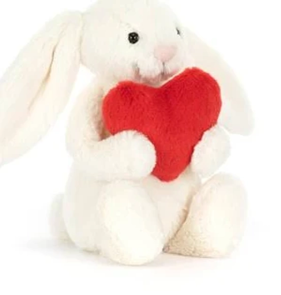 Jellycat Bashful Red Love Heart Bunny