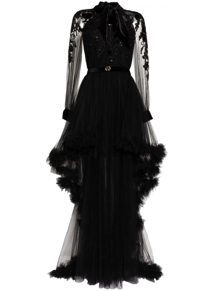 Saiid Kobeisy robe à ornements de perles | 36