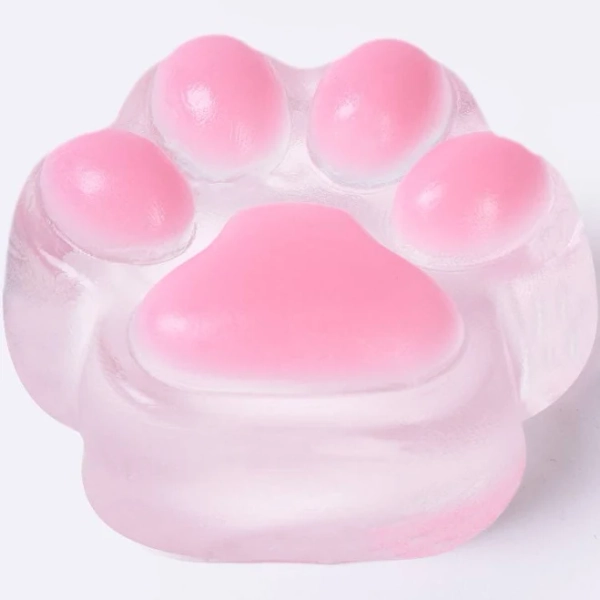 TABASQUISHY 45g Transparent-pink Paw Taba Squishy Squeeze Toys