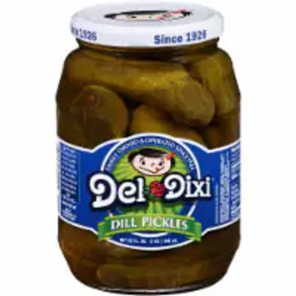 Del-Dixi Whole Dill Pickles, 32 fl oz