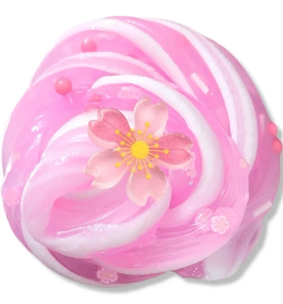 Sakura Cherry Blossom Handmade Scented Clay Capped Slime