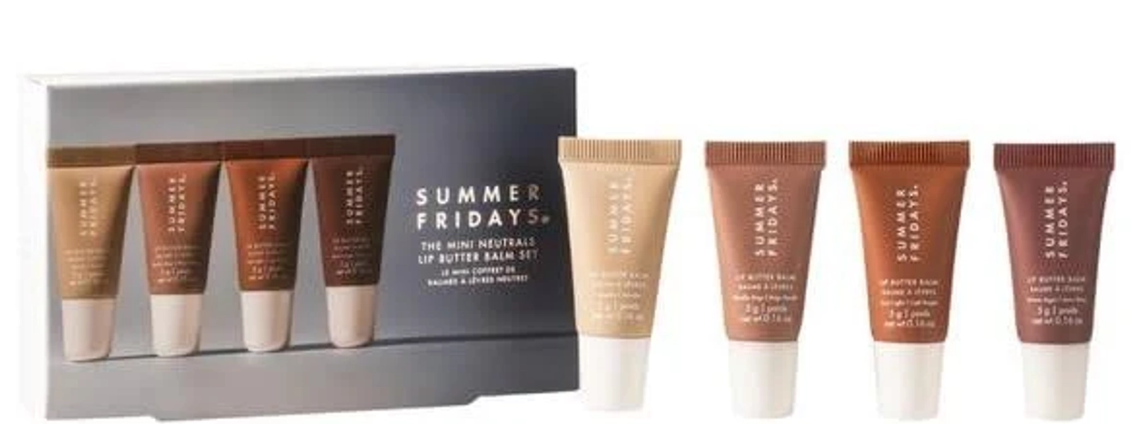 Sephora Summer Fridays The Mini Neutrals Lip Butter Balm Set