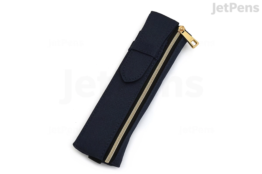 Midori Book Band Pen Case - For B6-A5 Notebooks - Navy
