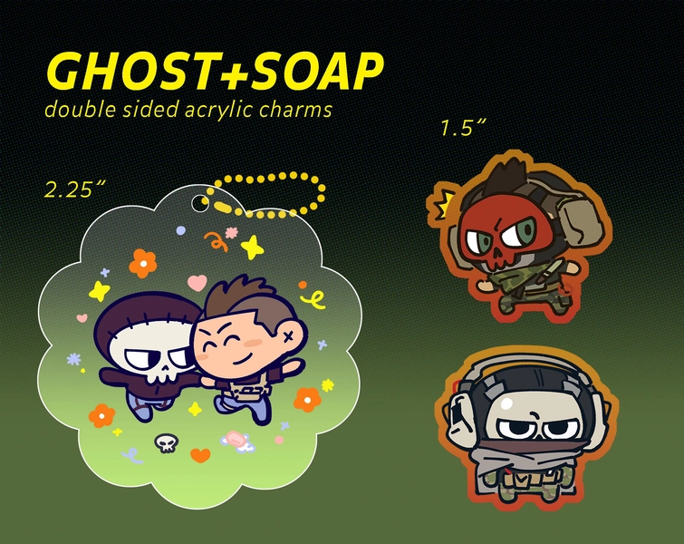 COD video game acrylic keychains
