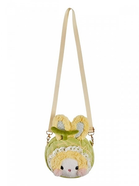 [£42.53]Lolita Bag Yellow&Green Honeydew Bunny Design Crossbody Bag