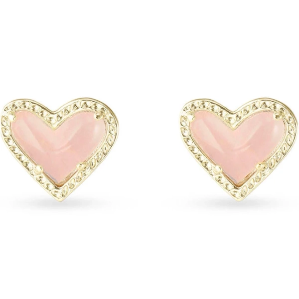 Kendra Scott Ari Gold Heart Stud Earrings