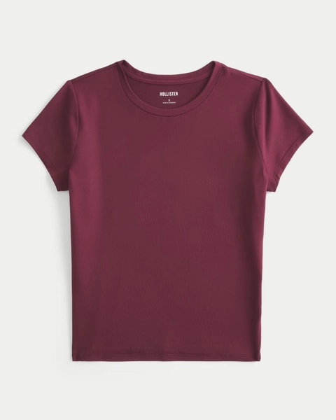 Soft Stretch Seamless Fabric Crew Baby Tee