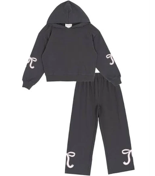 Tween Diva Girls' Bow Hoodie & Sweatpants Set