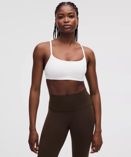 Wunder Train Strappy Racer Bra *Light Support, C/D Cup - White - 4