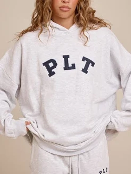 PrettyLittleThing Women's Ash Grey Oversized Hoodie