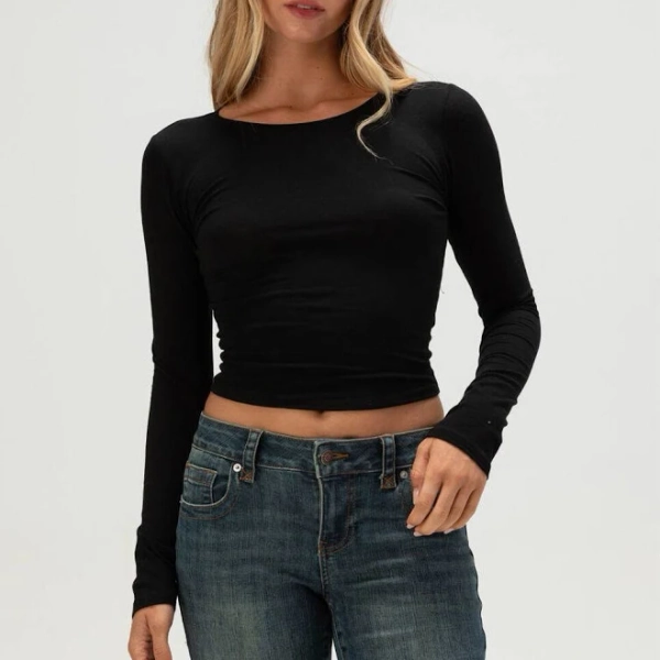 Tillys Women's Long Sleeve Baby Tee
