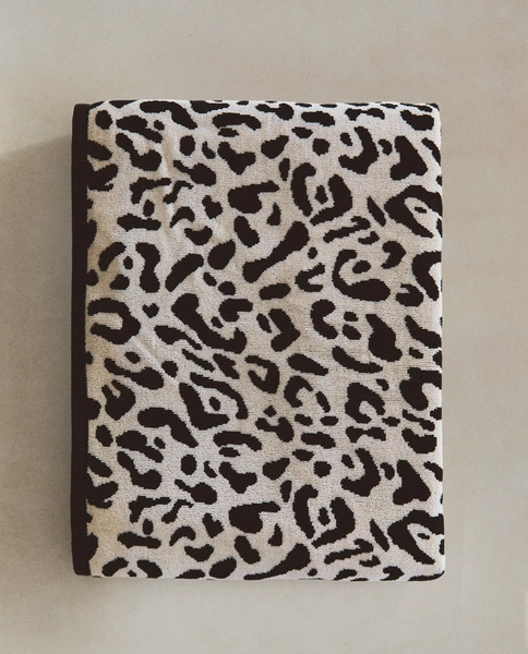 ASCIUGAMANO DA BAGNO VELOUR ANIMALIER