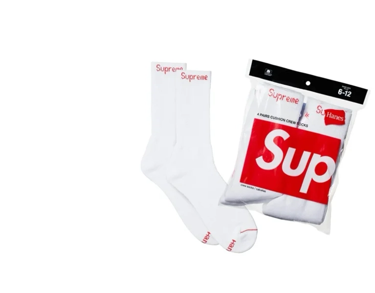 Supreme®/Hanes® Crew Socks (4 Pack) - Shop