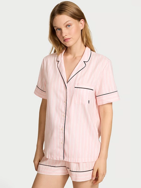 Flannel Short Pajama Set