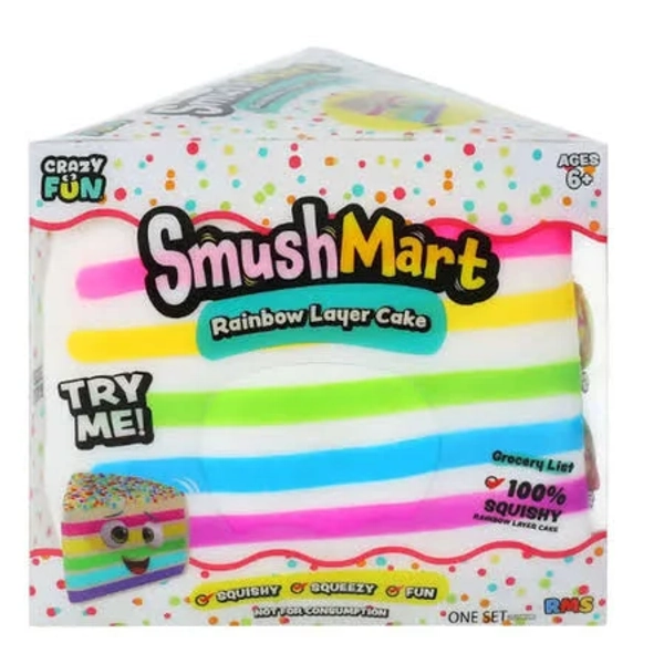 Crazy Fun Rainbow Layer Cake Squishy Toy