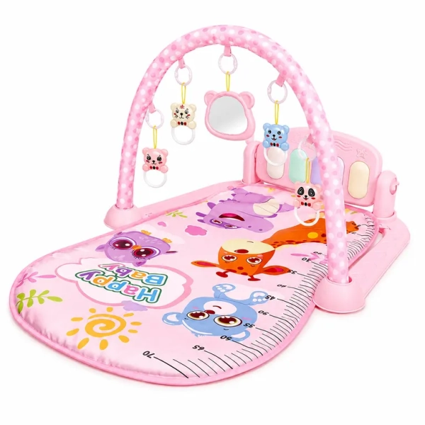 Tapete musical gimnasio para bebes 14 sonidos Rosado