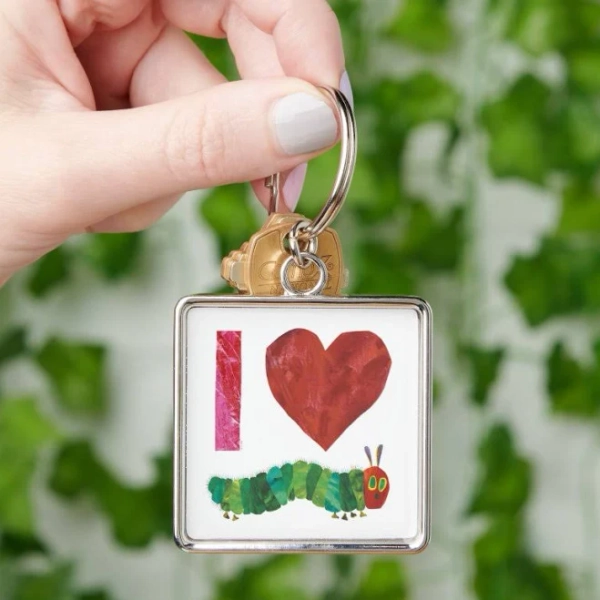 I Love The Very Hungry Caterpillar Keychain