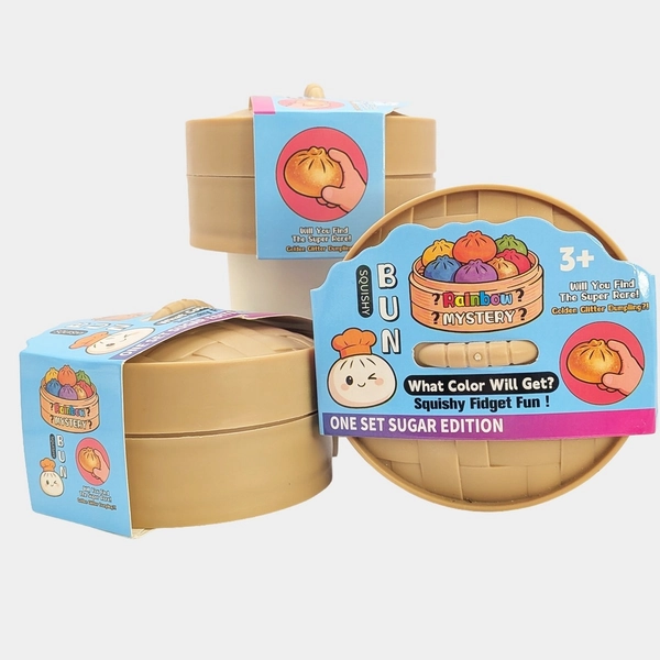 Mystery Bun Rainbow Mystery Dumpling - Sugar Edition 4" Steamer NEW