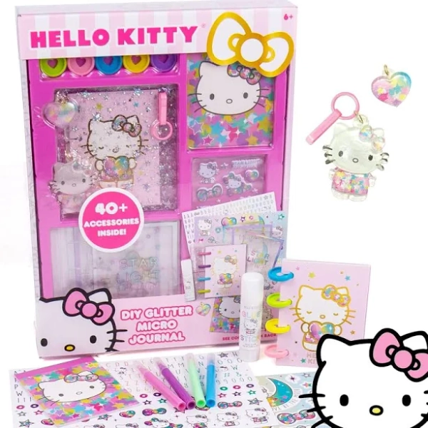 Horizon Group USA Hello Kitty DIY Glitter Micro Journal