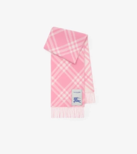 Écharpe en cachemire Check (Rose Sugar) | Site officiel Burberry®