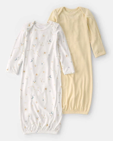 Carter's Baby Constellation Long-Sleeve Sleeper Gowns (2-Pack)