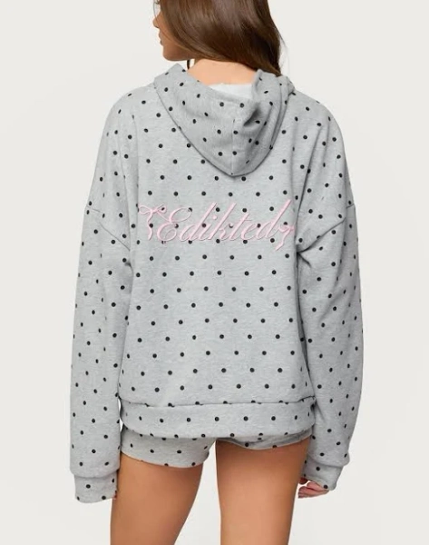 Edikted Women's Chelsie Polka Dot Hoodie