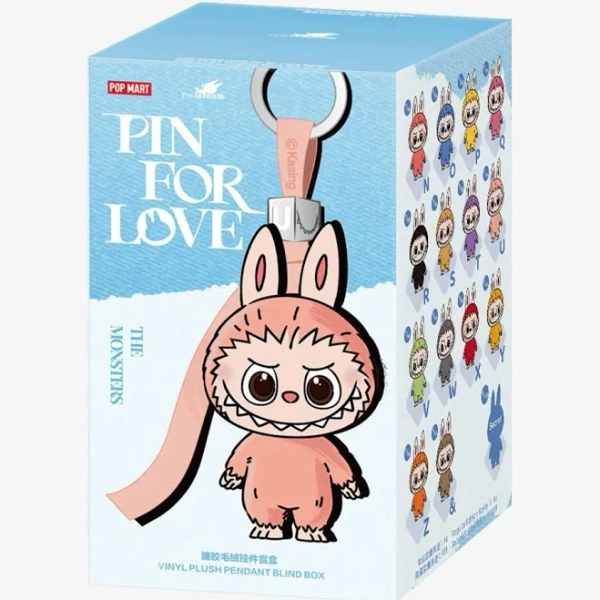 La bubu doll, Labubu doll, SINGLE BOX Mart THE MONSTERS ( Labubu ) V4 Pin for Love Series - Vinyl Plush Pendant Blind Box ( A-M ), Labubu blind box,