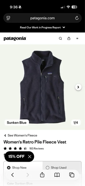 Women's Retro Pile Fleece Vest