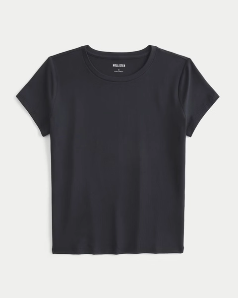 Smooth Seamless Fabric Crew Baby Tee
