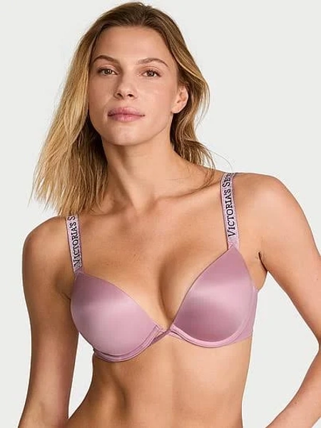 Victoria's Secret Women's Swim Bombshell Push Up Bikini Top Shine Strap