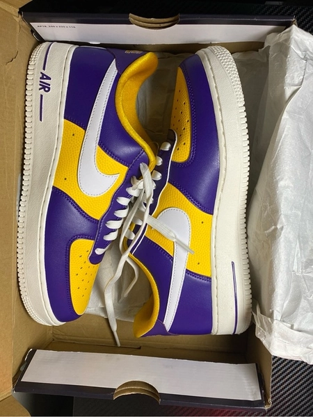 Nike Air Force 1 ‘07 LV8 — Purple, Yellow &amp; White