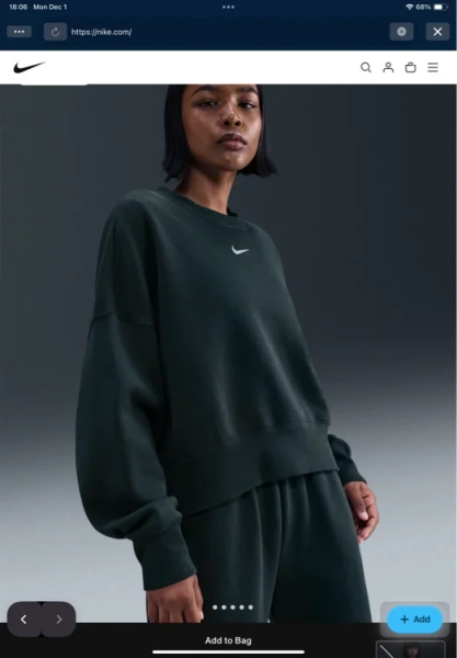 Nike Sportswear Phoenix Fleece Women's Over-Oversized Crew-Neck Sweatshirt