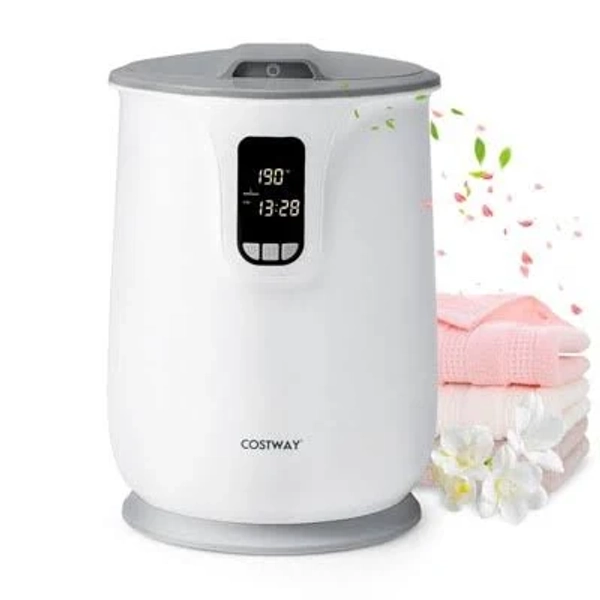 Costway 20L Towel&Blanket Warmer,3 Heat Levels,LCD Display,24H Delay Timer.Auto Shut-Off