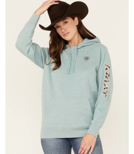 Ariat Women's Boot Barn Exclusive Cow Print Embroidered Hoodie