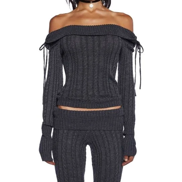Delia*S by Dolls Kill Deep Thoughts Long Sleeve Top
