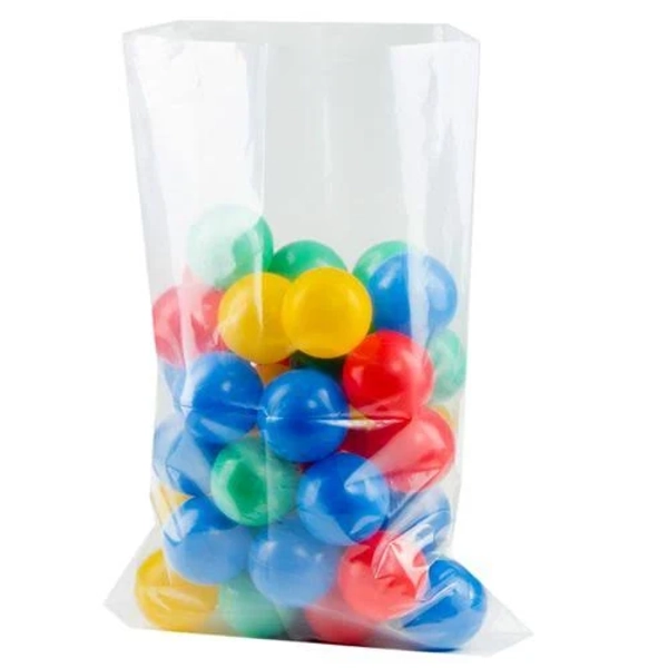 Zoro Select 5DHG2 6" x 6" LDPE Lay Flat Poly Bag
