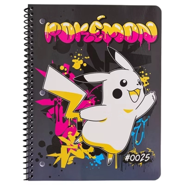Pokemon 8"x10.5" Graffiti Single Subject Wide Rule Notebook